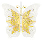10th Anniversary Brilliant Butterflies Porcelain and Metal Ornament