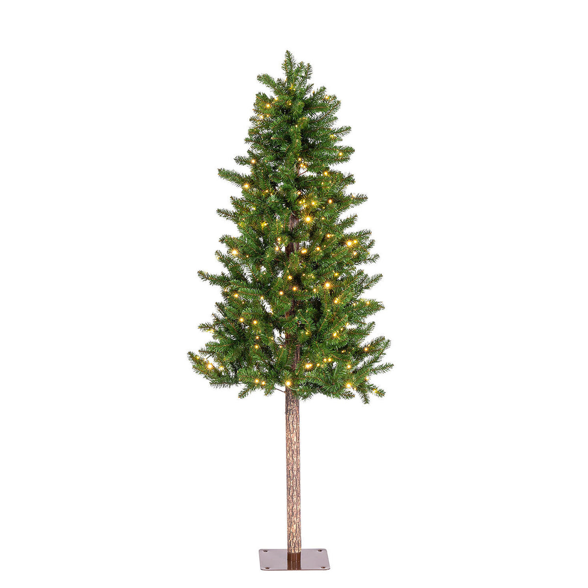 6 ft Pre-Lit Alpine Christmas Tree with 250 Color-Changing LED Lights and 439 Tips