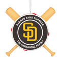 MLB San Diego Padres™ Baseball Personalized Ornament, Custom Text