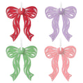 Elegant Bow Quilled Paper Hallmark Ornaments, Set of 4
