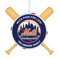 MLB New York Mets™ Baseball Personalized Ornament, Custom Text