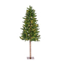 6 ft Pre-Lit Alpine Christmas Tree with 250 Color-Changing LED Lights and 439 Tips