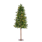 6 ft Pre-Lit Alpine Christmas Tree with 250 Color-Changing LED Lights and 439 Tips