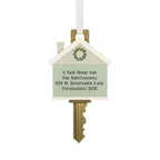 New Home Key Personalized Ornament, Custom Text