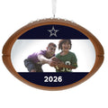 NFL Dallas Cowboys Football Personalized Ornament, Custom Photo and Text