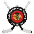 NHL Chicago Blackhawks® Hockey Personalized Ornament, Custom Text