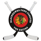 NHL Chicago Blackhawks® Hockey Personalized Ornament, Custom Text