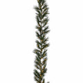 9 ft Pre-Lit Scandi Hard Needle Christmas Garland with 250 Warm White LED Lights