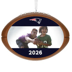 NFL New England Patriots Football Personalized Ornament, Custom Photo and Text