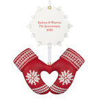 Merry Mittens Personalized Ornament, Custom Text
