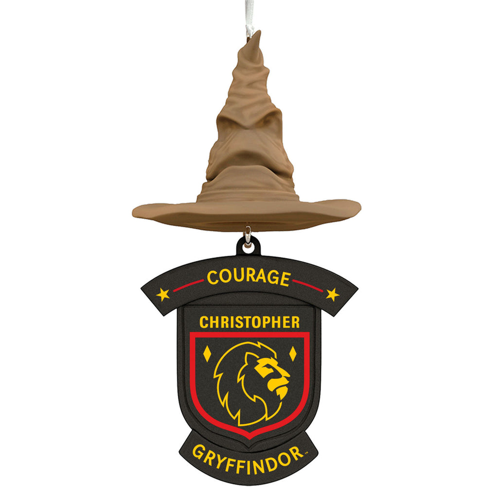 Harry Potter™ Sorting Hat House Trait Personalized Text Ornament, Gryffindor™