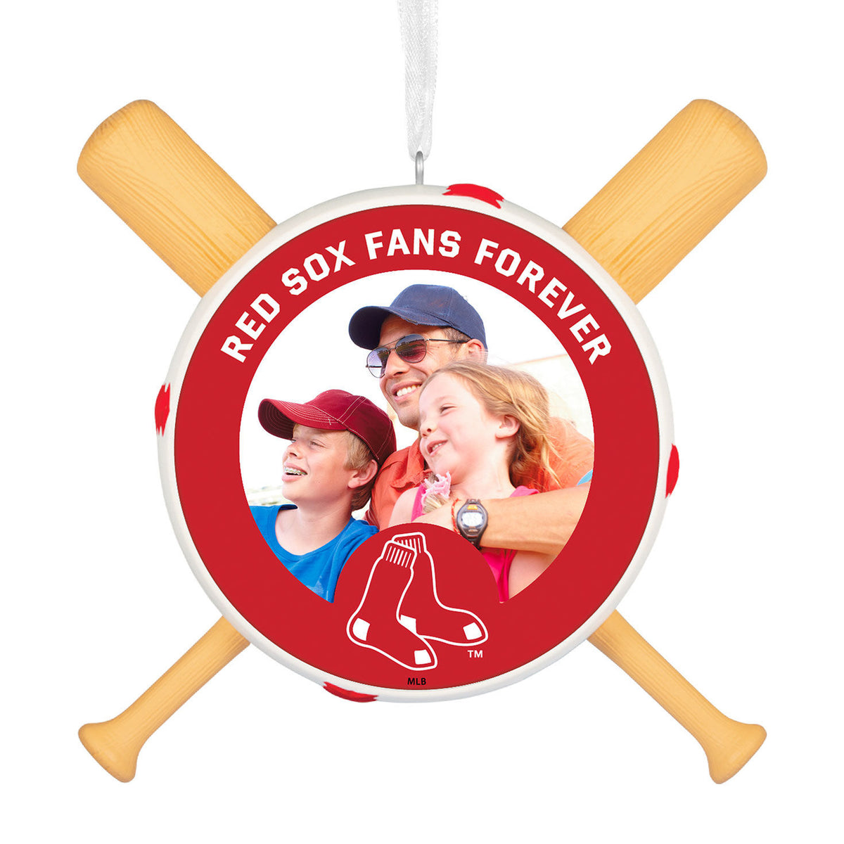 MLB Boston Red Sox™ Baseball Personalized Ornament, Custom Photo and Text
