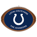 NFL Indianapolis Colts Football Personalized Ornament, Custom Text