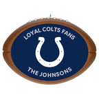 NFL Indianapolis Colts Football Personalized Ornament, Custom Text