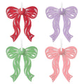 Elegant Bow Quilled Paper Hallmark Ornaments, Set of 4