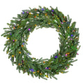 Natural Cut "Hallmark" Fir Wreath 36" 300 LED Lights