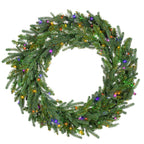 Natural Cut "Hallmark" Fir Wreath 36" 300 LED Lights