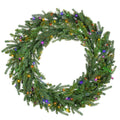 Natural Cut "Hallmark" Fir Wreath 36" 300 LED Lights