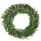 Natural Cut "Hallmark" Fir Wreath 36" 300 LED Lights