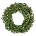 Natural Cut "Hallmark" Fir Wreath 30" 200 LED Lights