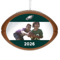 NFL Philadelphia Eagles Football Personalized Ornament, Custom Photo and Text
