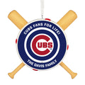 MLB Chicago Cubs™ Baseball Personalized Ornament, Custom Text