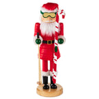 Skiing Santa Nutcracker Figurine, 14"