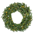 Natural Cut "Hallmark" Fir Wreath 30" 200 LED Lights