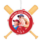 MLB Boston Red Sox™ Baseball Personalized Ornament, Custom Photo and Text