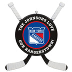 NHL New York Rangers® Hockey Personalized Ornament, Custom Text