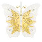 10th Anniversary Brilliant Butterflies Porcelain and Metal Ornament