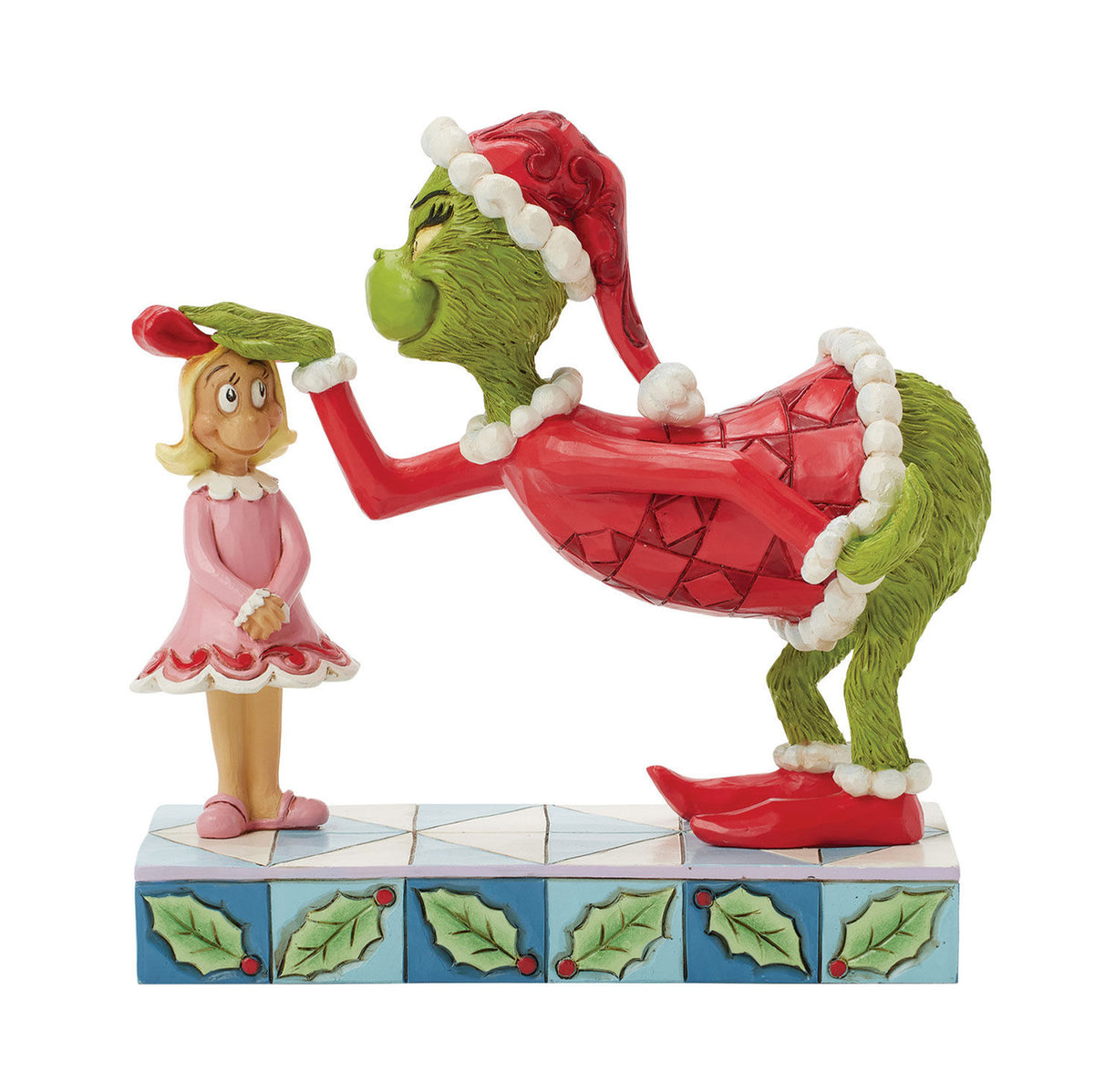Jim Shore Grinch Patting Cindy Lou's Head Figurine, 5.4"