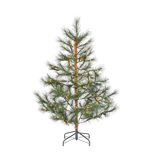 5 ft Pre-Lit Scandi Hard Needle Christmas Tree with 360 Warm White LED Lights and 130 Tips