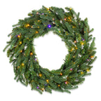 Natural Cut "Hallmark" Fir Wreath 30" 200 LED Lights