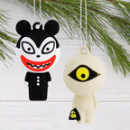 Disney Tim Burton's The Nightmare Before Christmas Hallmark Countdown Calendar Paper Tree Set With 12 Mini Ornaments