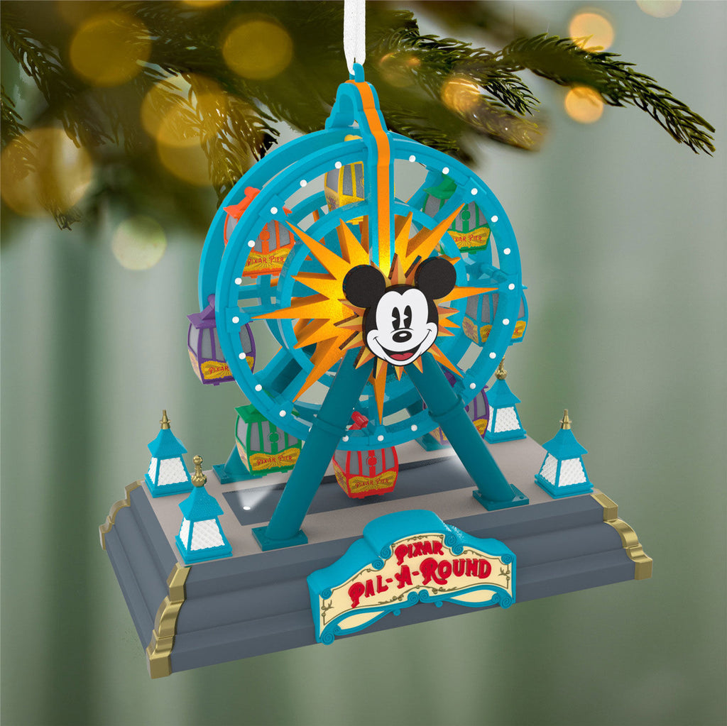 Disney California Adventure Park 25th Anniversary Pixar Pal-A-Round Ornament With Light