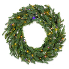 Natural Cut "Hallmark" Fir Wreath 30" 200 LED Lights