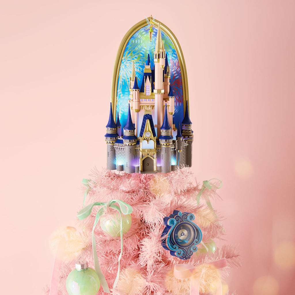 Walt Disney World Magic Kingdom Cinderella Castle Tree Topper With Light and Sound, 10.75"