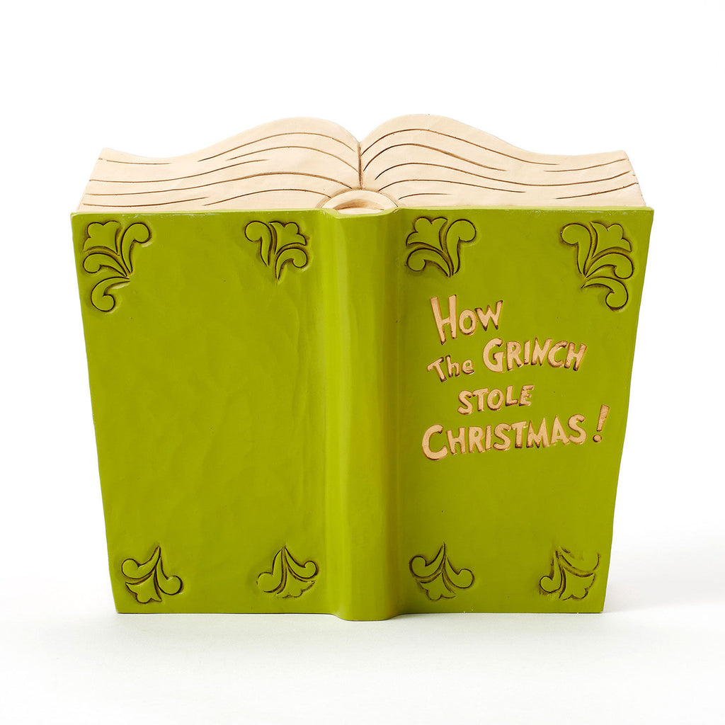 Jim Shore Grinch and Friends Light-Up Storybook Figurine, 6.2"