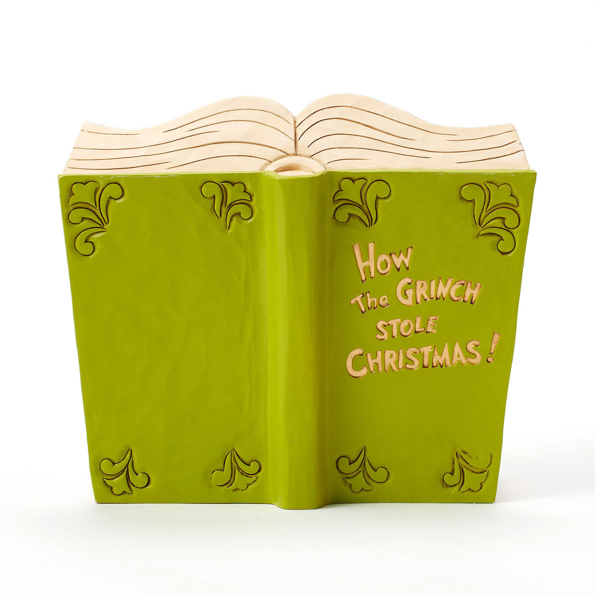 Jim Shore Grinch and Friends Light-Up Storybook Figurine, 6.2"