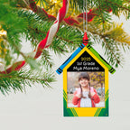 Crayola® Schoolhouse Personalized Ornament, Custom Photo and Text