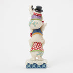 Jim Shore Heartwood Creek Stacked Snowmen Figurine, 11.5: