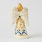 Jim Shore Heartwood Creek Blue and Gold Angel Figurine, 8.46"