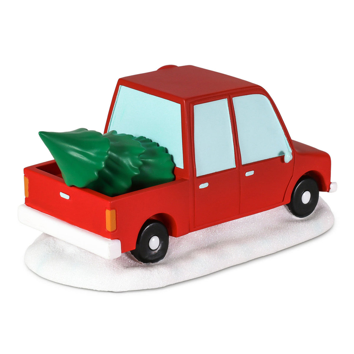 Magic Snowman Village Red Truck Tabletop Decoration, 3"