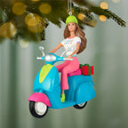 Barbie™ Fashionistas Doll and Scooter Ornament