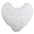 Forever Loved Memorial Heart and Angel Wings Personalized Ornament, Custom Photo