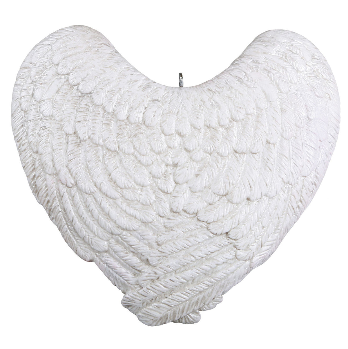 Forever Loved Memorial Heart and Angel Wings Personalized Ornament, Custom Photo