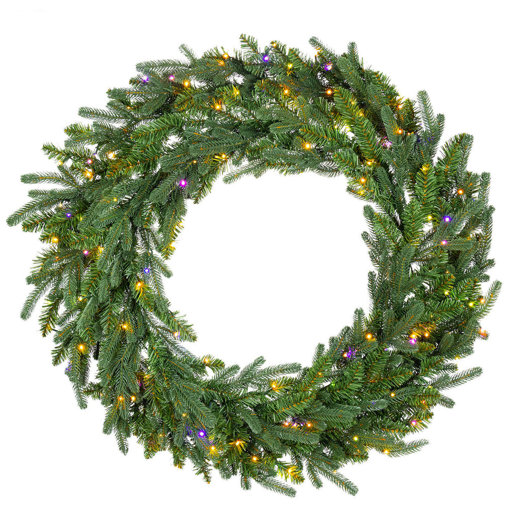 Natural Cut "Hallmark" Fir Wreath 36" 300 LED Lights