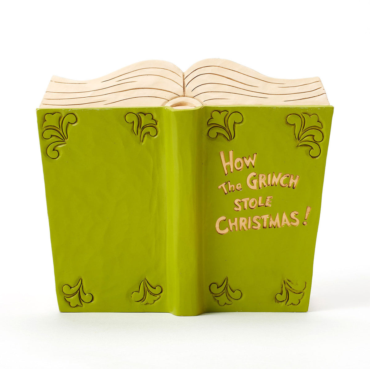 Jim Shore Grinch and Friends Light-Up Storybook Figurine, 6.2"