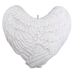 Forever Loved Memorial Heart and Angel Wings Personalized Ornament, Custom Text